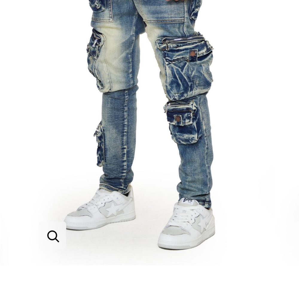 Men's VALABASAS JEANS "FEDERAL" BLUE SPORCO